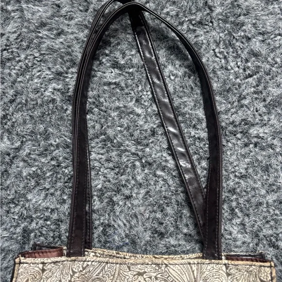 Elegant brown and Cream Tote Bag - Picture 4 of 13